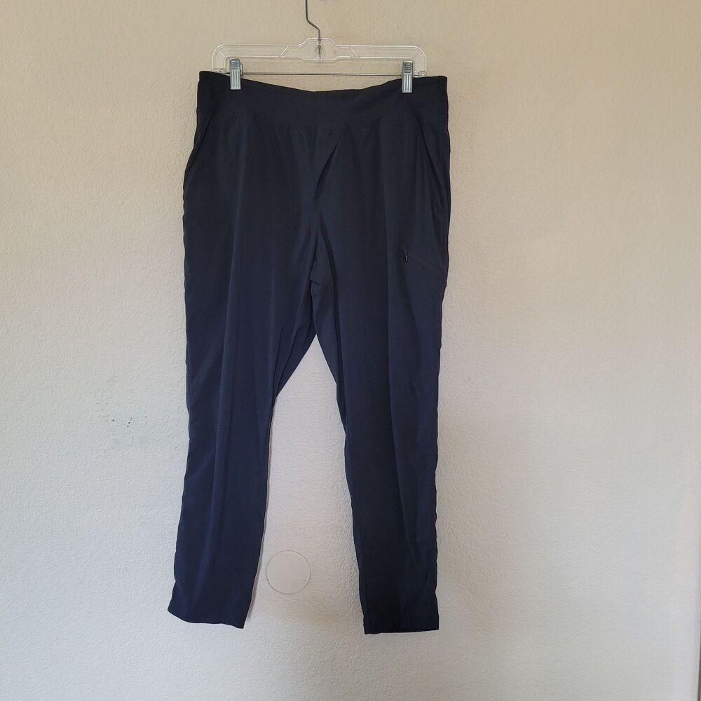Mountain Hardwear Womens Dynama Black Cinched Leg Pull-on Ankle Pants Size Large